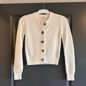 Madewell Ivory Button-Up Cardigan - EUC
